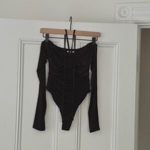 Lovers & Friends Gwyn Bodysuit in Black